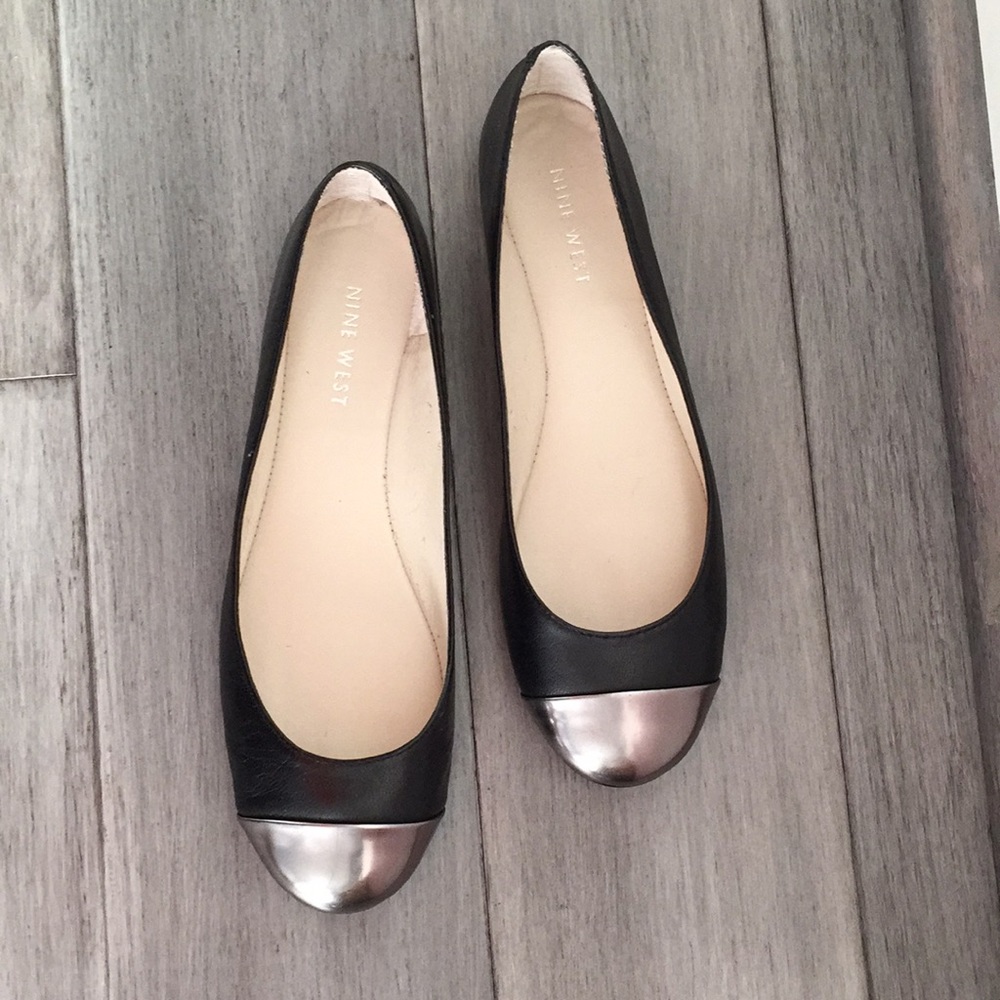 Nine West leather flats 6.5